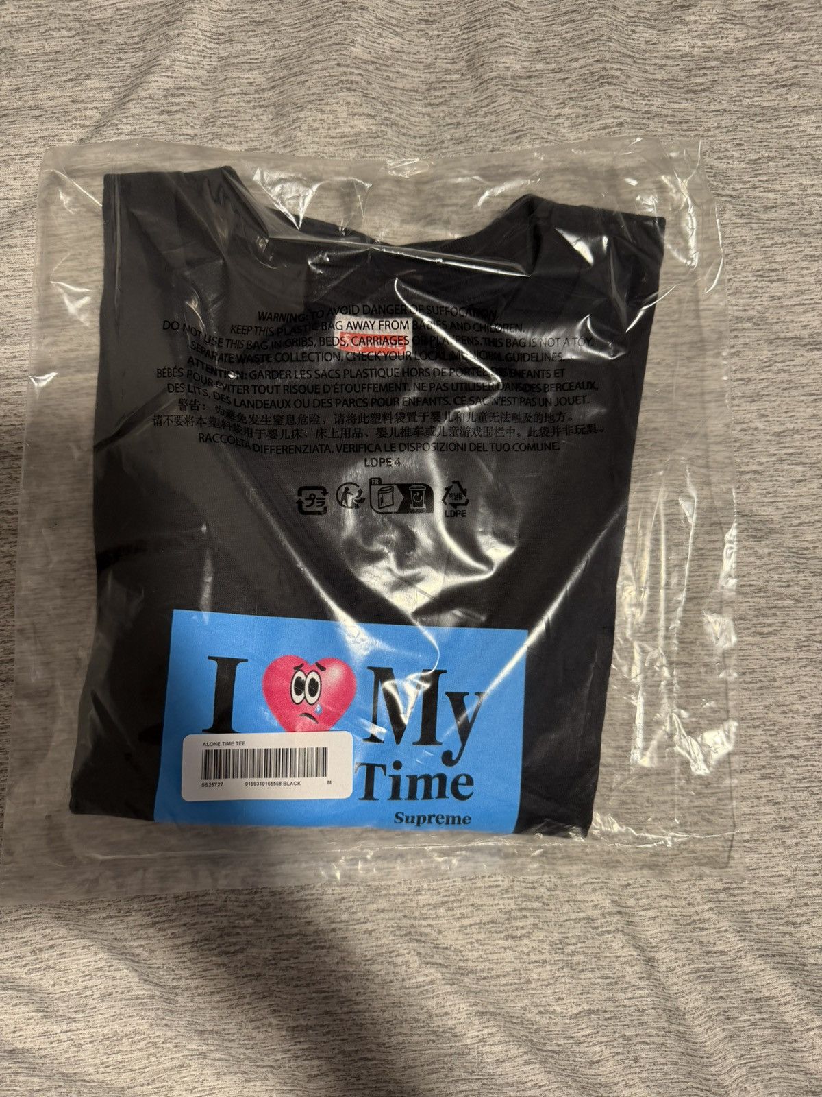Supreme I Heart My Alone Time Tee Shirt Size US M / EU 48-50 / 2 - 2 Thumbnail