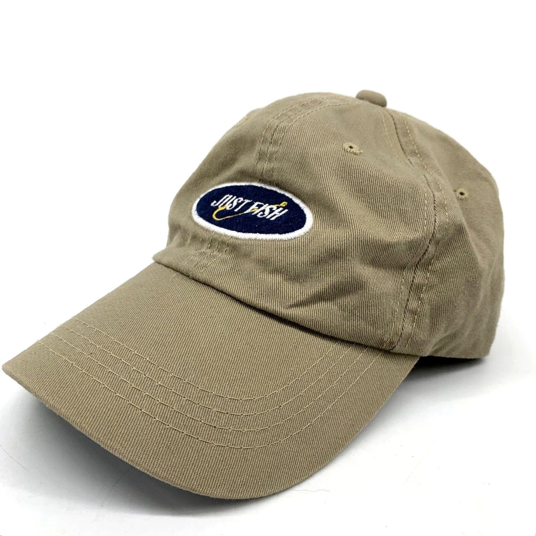 Vintage Academy Cap Adjustable Just Fish Baseball Hat Men's Green One Size Size ONE SIZE - 2 Thumbnail