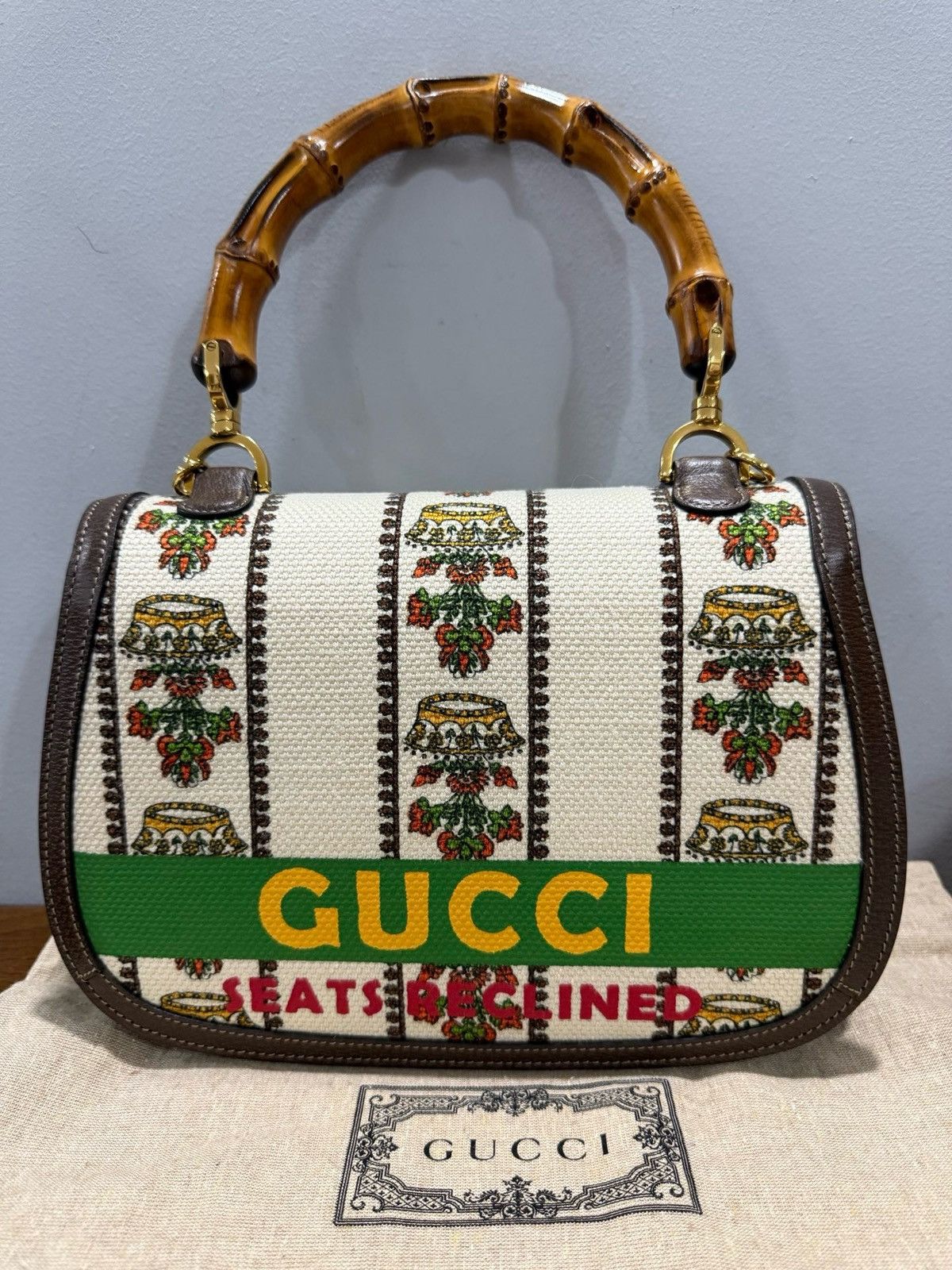 Gucci Gucci 100 Centennial Music Bamboo 1947 Handle Bag Size ONE SIZE - 20 Thumbnail