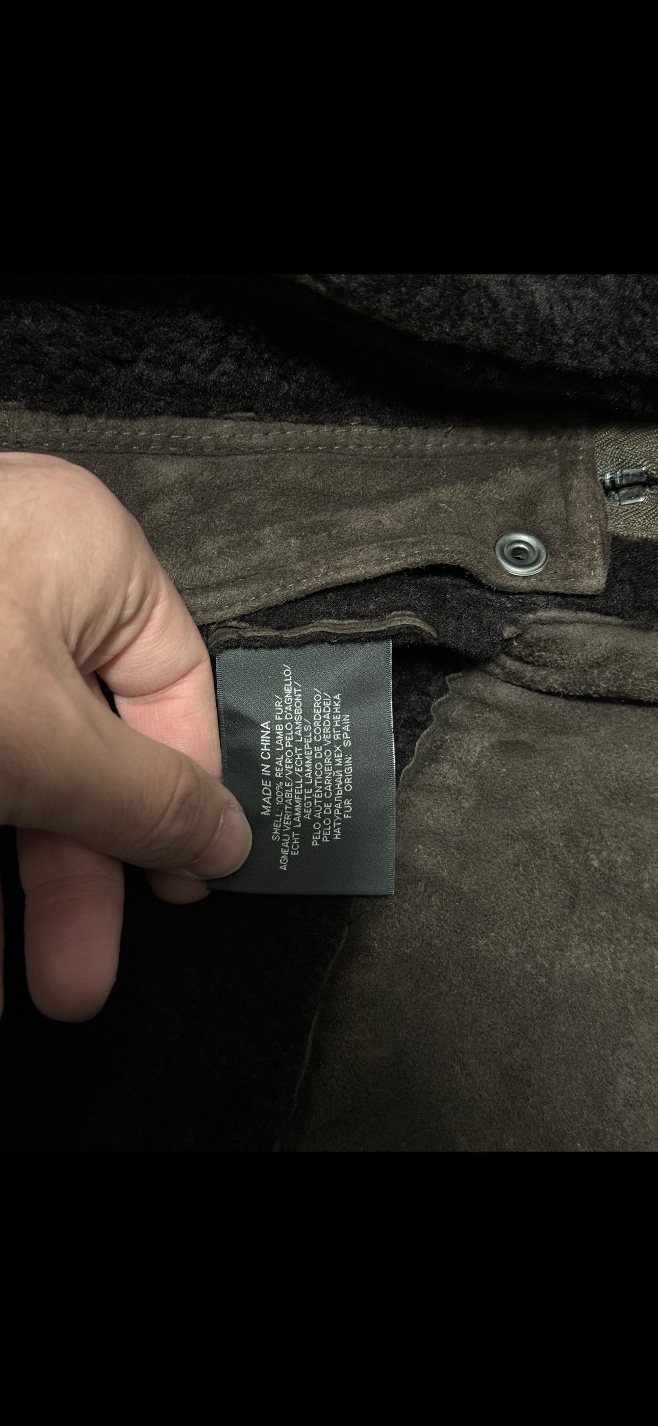 Ralph Lauren Black Label Biker Lamb suede and Shearling Leather Jacket Size US S / EU 44-46 / 1 - 10 Thumbnail