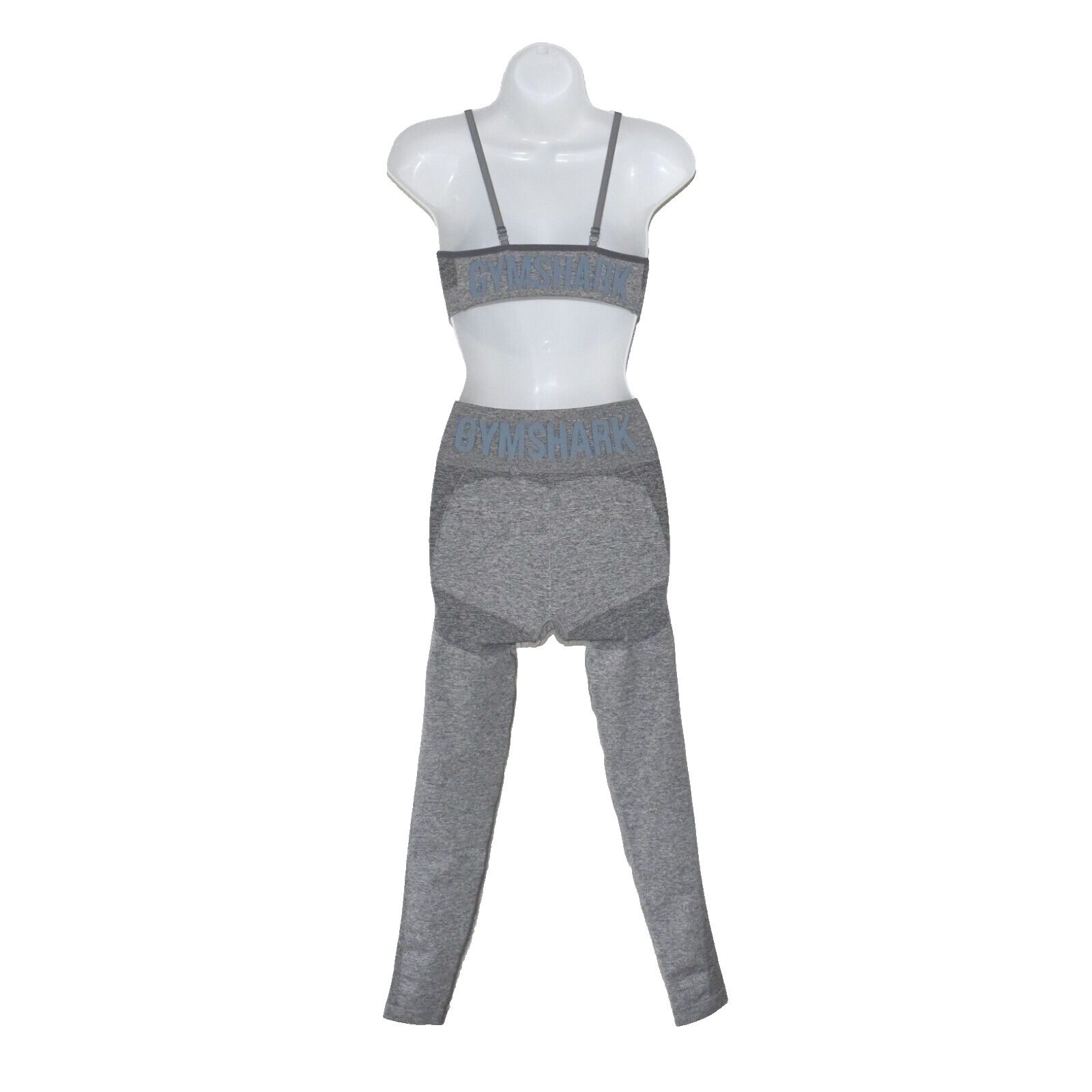 Gymshark GYMSHARK Grey Flex Sports Bra and Leggings 2 Pc Set Size S Size 26" / US 2 / IT 38 - 3 Thumbnail