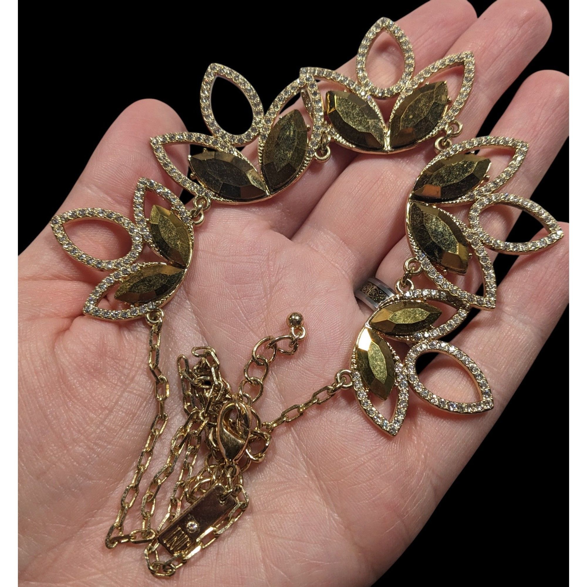 Other INC Floral Glam Gold Tone Statement Necklace Size ONE SIZE - 3 Thumbnail