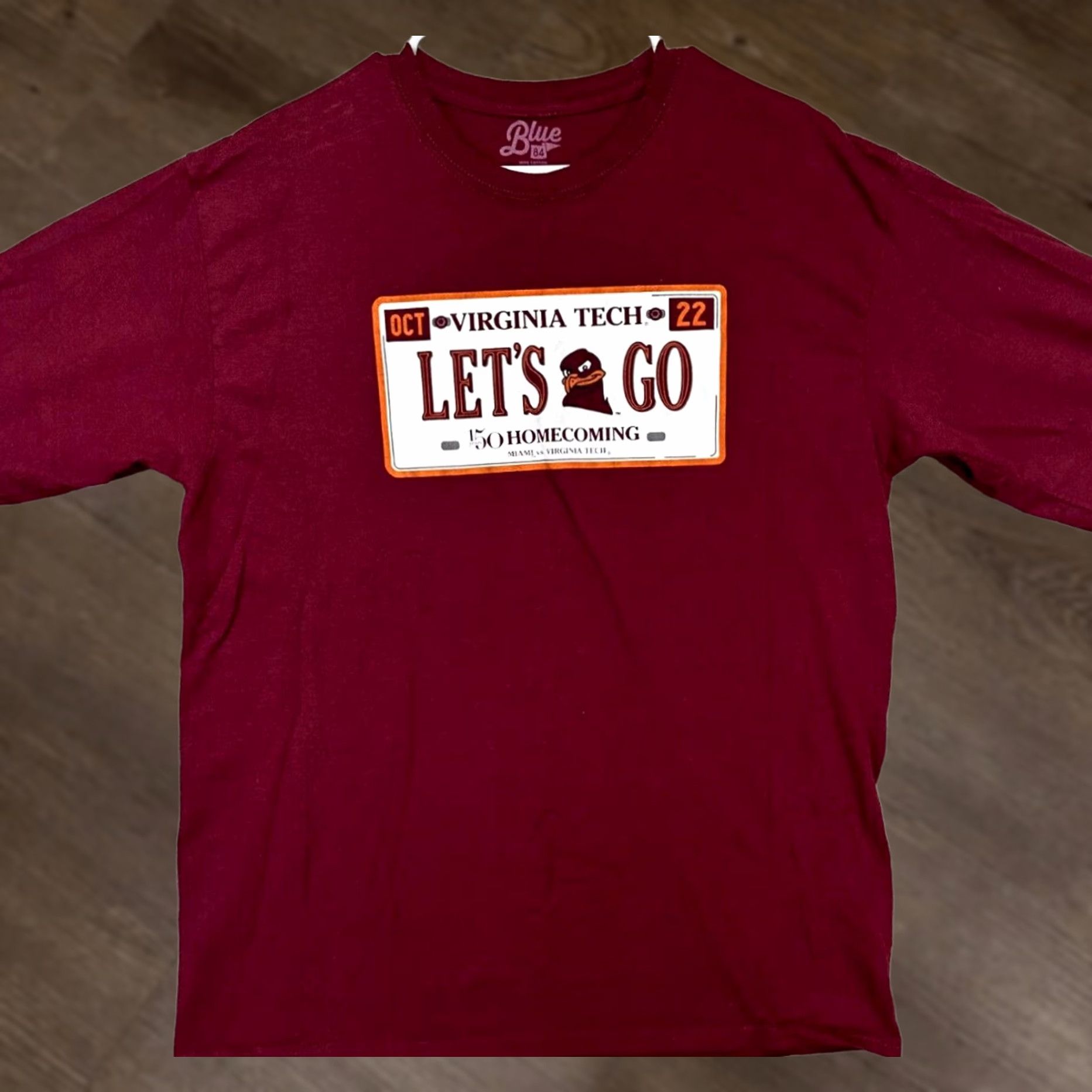 Vintage Blue 84 Virginia Tech Hokies Sweatshirt Mens Large Red Crew Neck Pullover Sweatshirt Graphic Print Seasonal Outdoor 90s Theme (if applicable) Size US L / EU 52-54 / 3 - 1 Thumbnail
