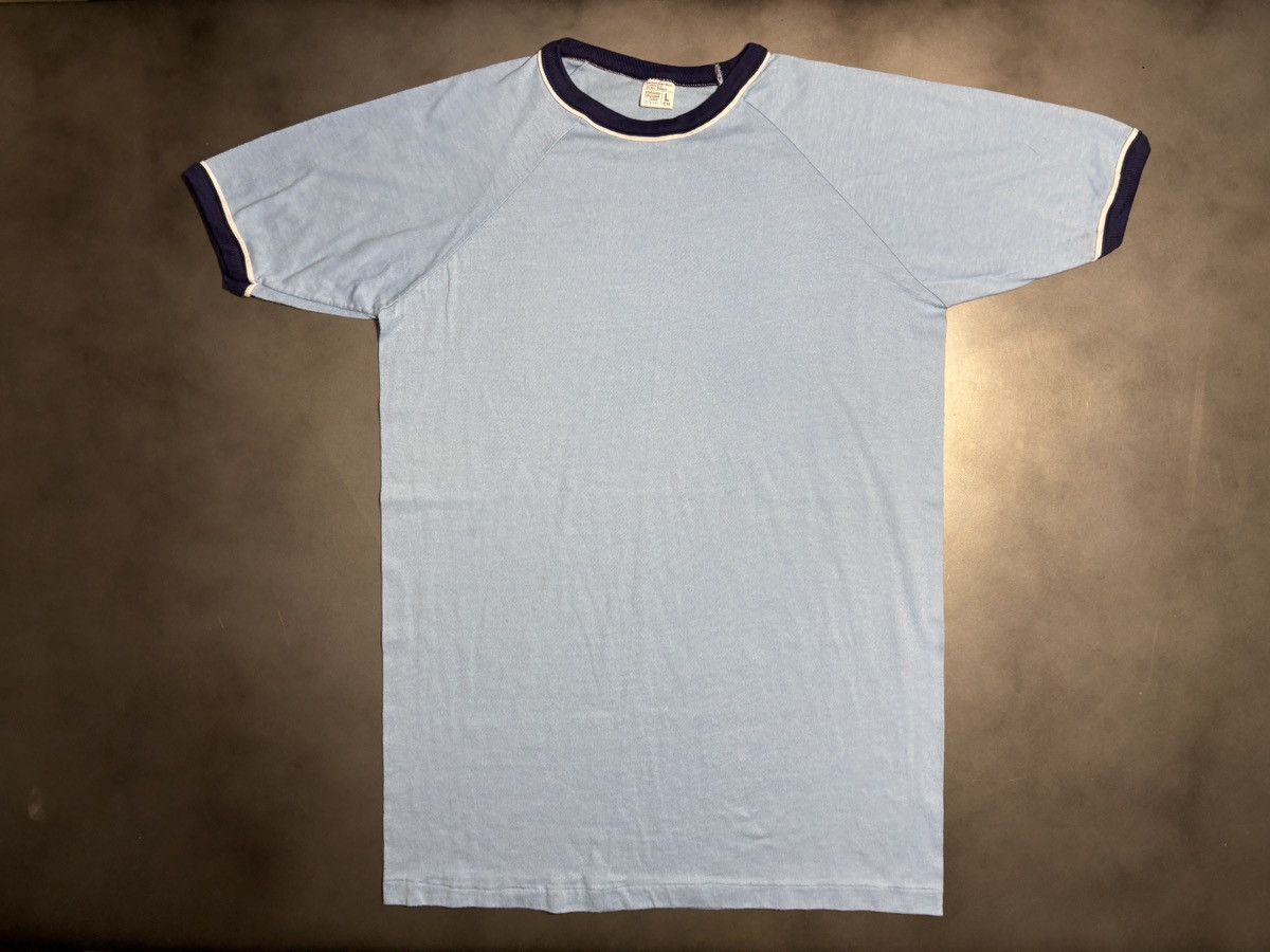 JCPenney 1970s Ringer Tee 70s Vintage JC Penney Raglan Blank USA Baby Size US S / EU 44-46 / 1 - 10 Thumbnail