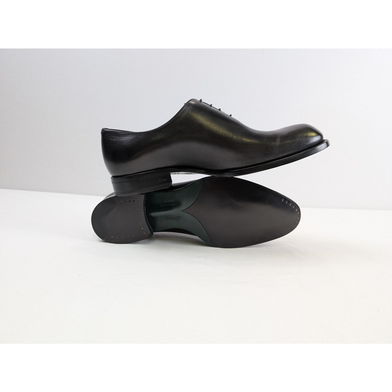 Brioni o1rshd1 Leather shoe Boots in Black Size US 11.5 / EU 44-45 - 14 Thumbnail