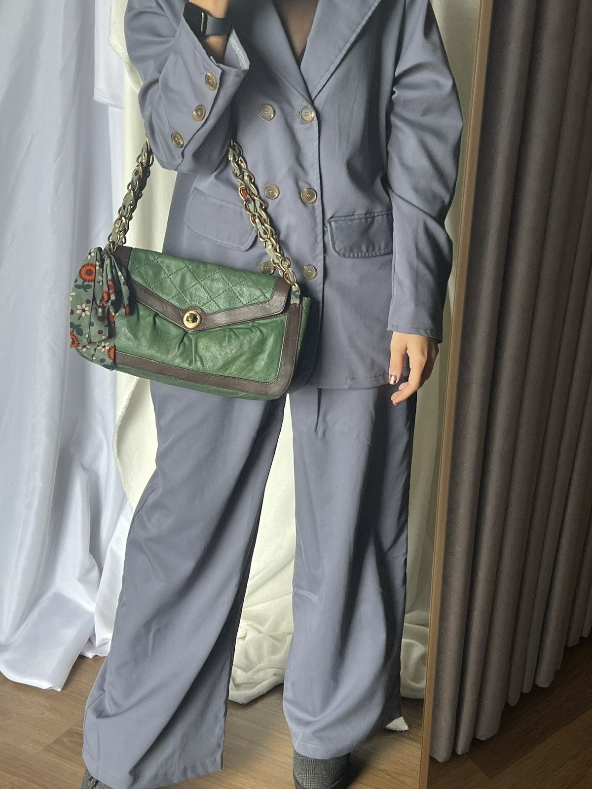 Moschino Moschino “Chain Scarf Green” Shoulder Bag Size ONE SIZE - 20 Thumbnail