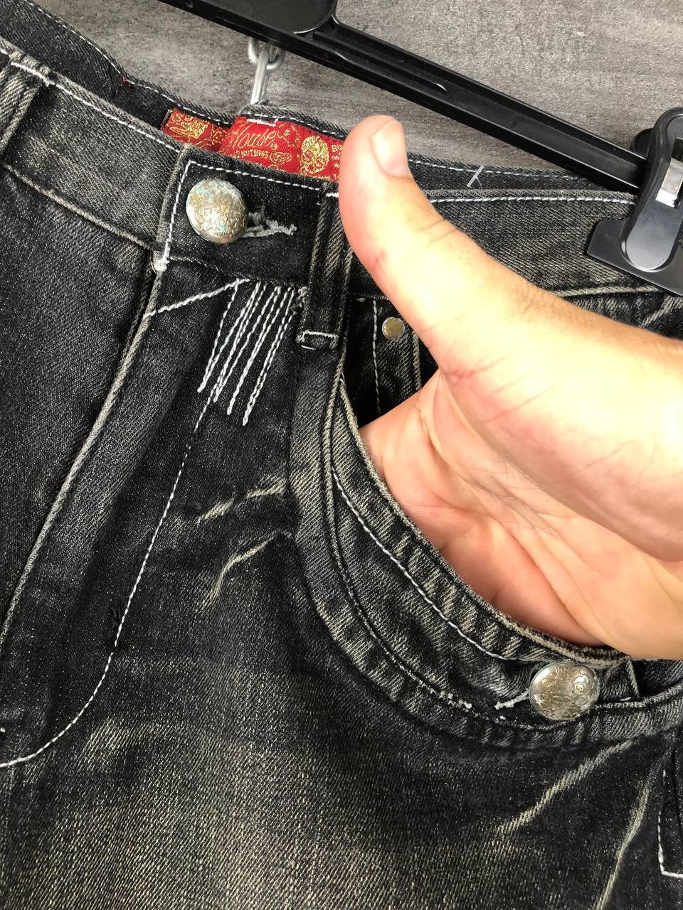 Japanese Brand Vintage Denim Jeans Japanese Crazy Distressed Faded Pants Size US 32 / EU 48 - 7 Thumbnail