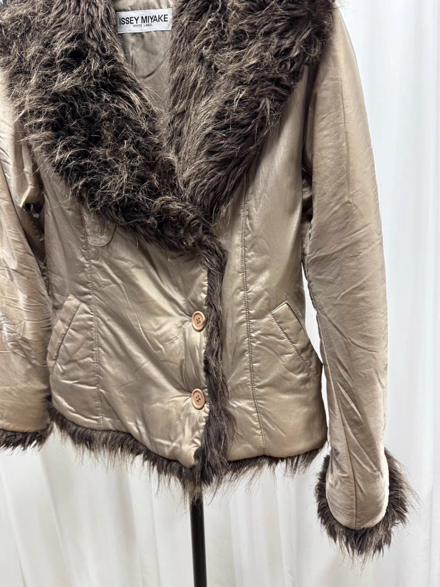 Issey Miyake Issey miyake Fur Collar Waist Jacket K20 Size M / US 6-8 / IT 42-44 - 3 Thumbnail