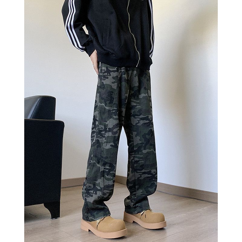 Japanese Brand Retro loose straight leg wide leg jeans Size US 30 / EU 46 - 2 Thumbnail