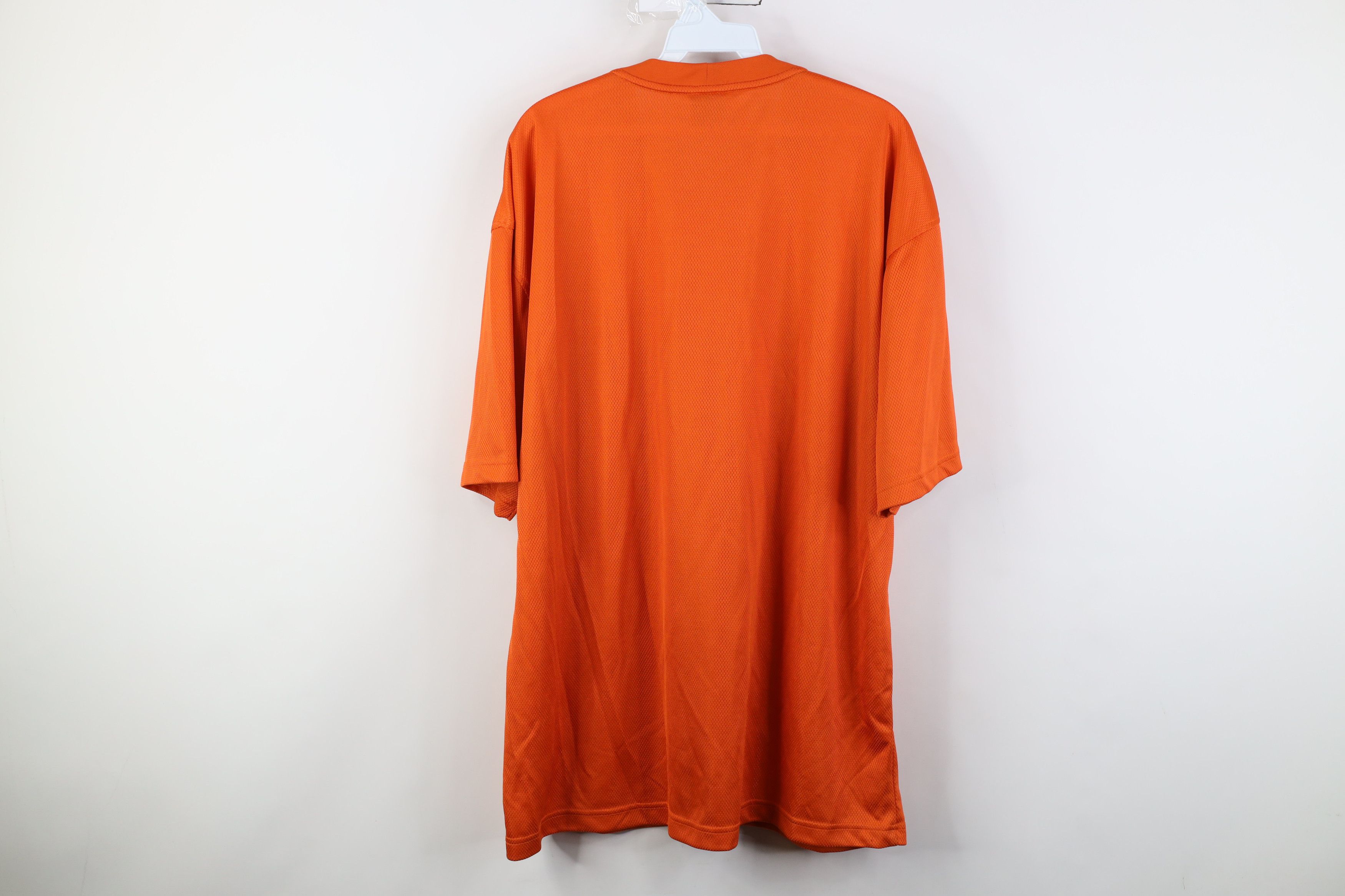 Nike Vintage Y2K Nike Mini Swoosh Thermal Knit T-Shirt Orange Size US XL / EU 56 / 4 - 11 Thumbnail