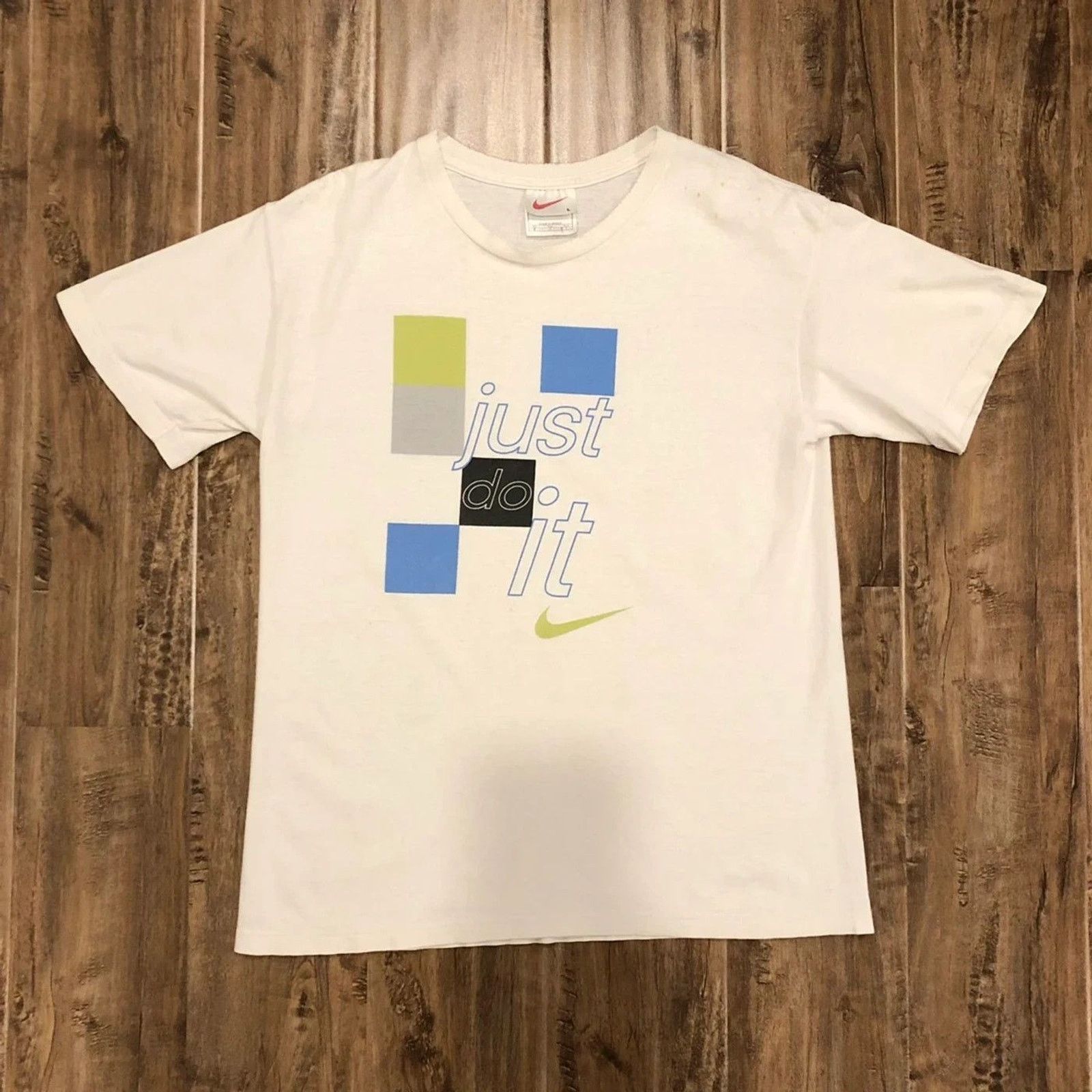 Nike × Vintage Vintage 90s Nike Just Do It Tee Size US M / EU 48-50 / 2 - 1 Thumbnail
