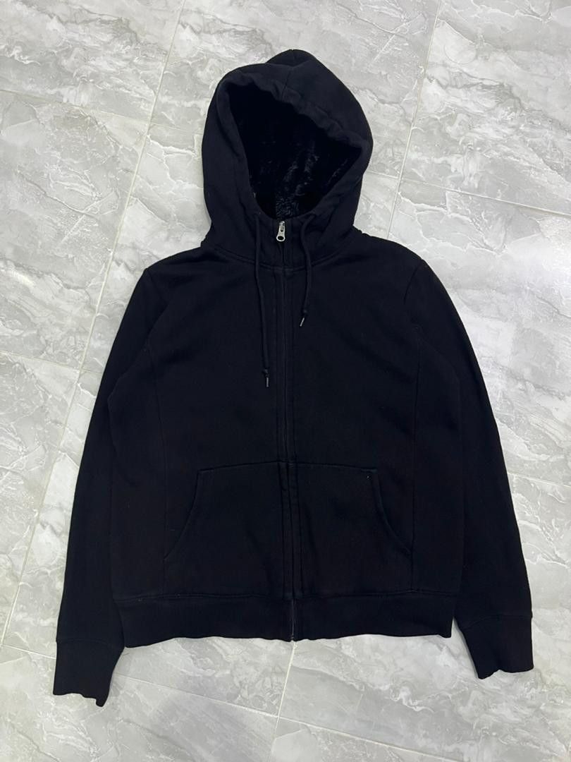Uniqlo Uniqlo Fleece-Lined Zip Hoodie Black Cozy Winter Layer Size L / US 10 / IT 46 - 10 Thumbnail