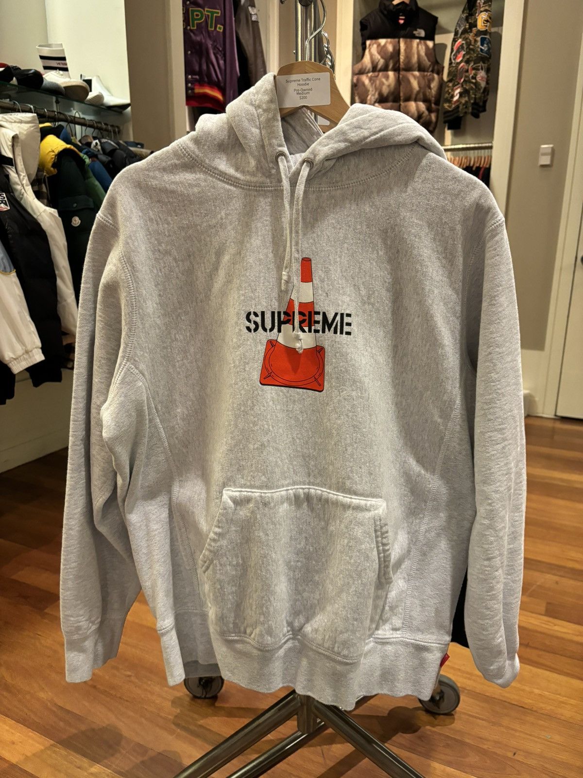 Supreme traffic cone hoodie on sale