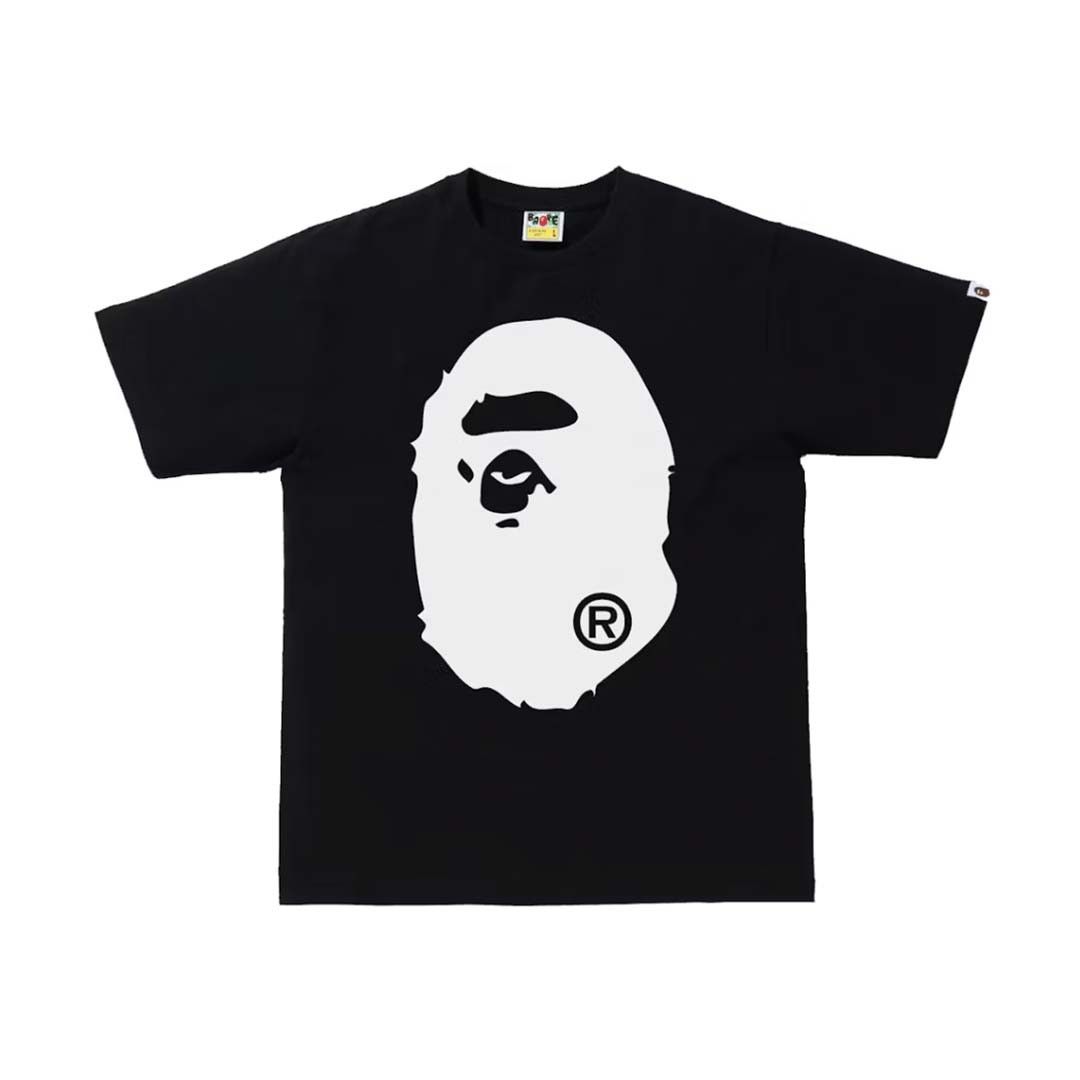 Bicolor Big Ape Head Tee Black