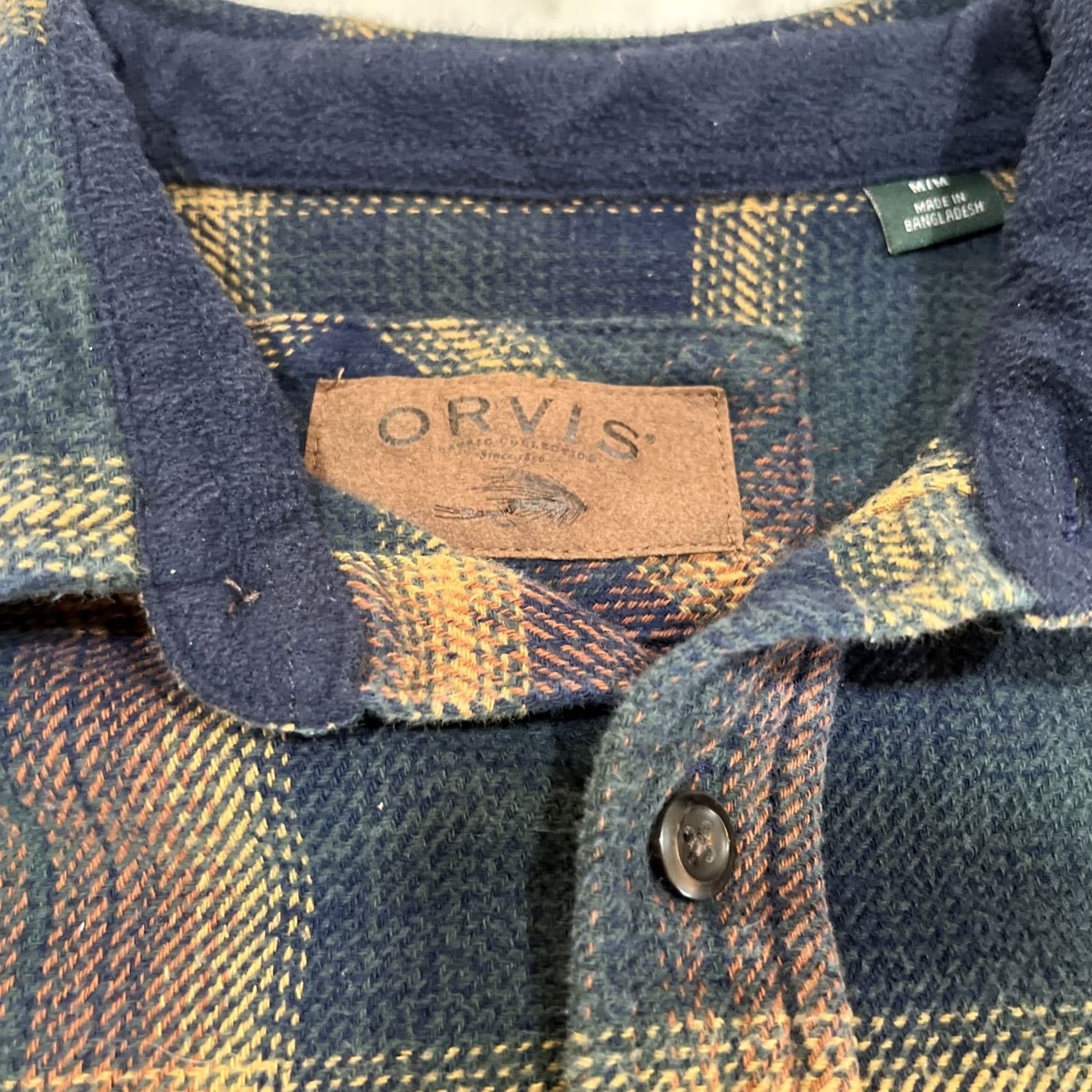 Orvis Orvis Shirt Men’s Medium Flannel Plaid Button-Up Multicolor Outdoor Fishing Rancher Casual Workwear Long Sleeve Mens Size US M / EU 48-50 / 2 - 3 Thumbnail