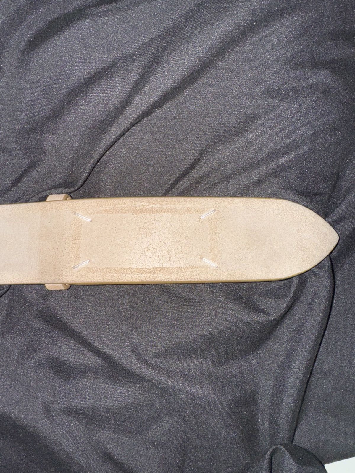 Maison Margiela Beige Four Stitches Belt Size 40 - 3 Thumbnail