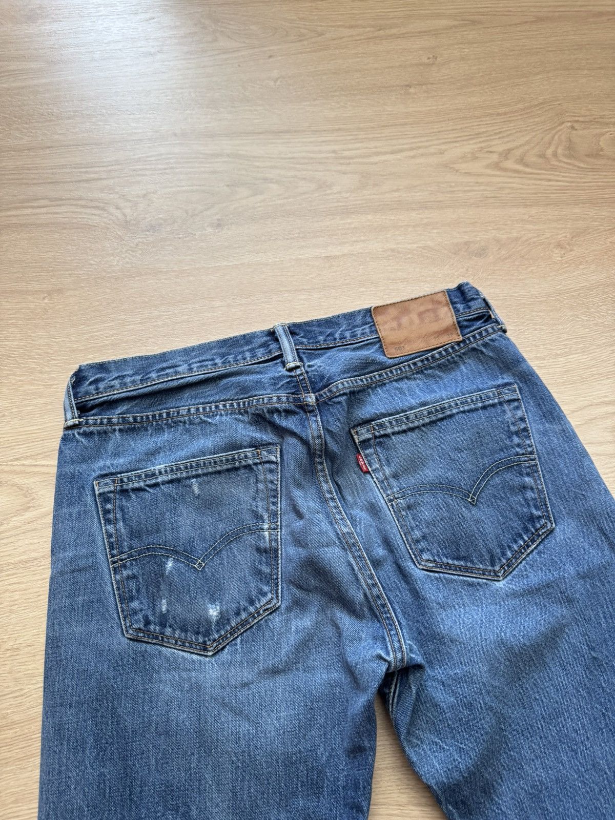 Levi's Vintage Clothing Levi’s 501 Mede In USA Selvedge Denim Blue Denim Jeans Size US 32 / EU 48 - 6 Thumbnail