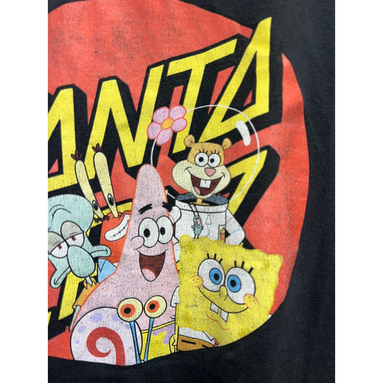 Santa Cruz Skateboards Santa Cruz Spongebob Shirt Skate TV Show Collab Black Tee M Size US M / EU 48-50 / 2 - 8 Thumbnail