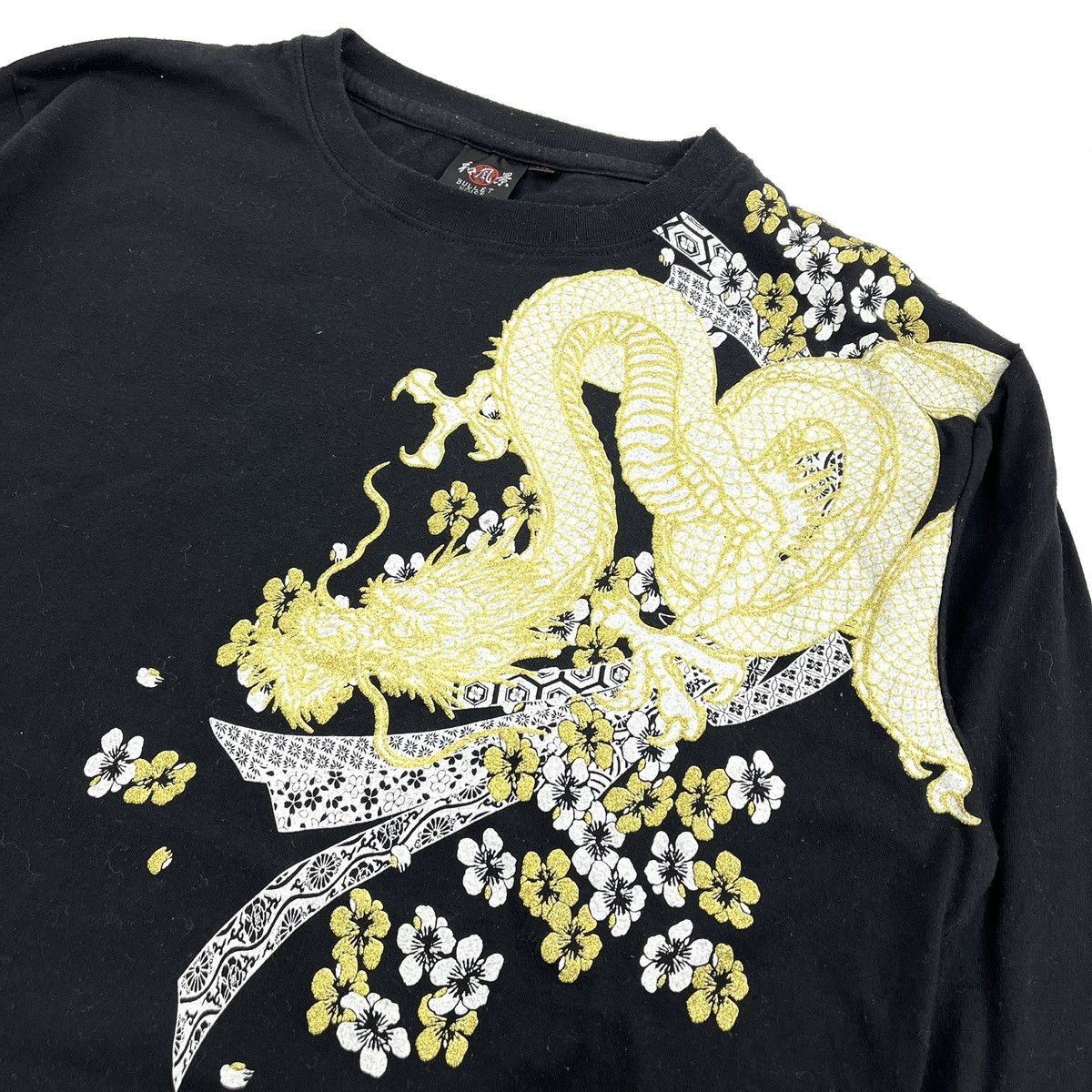 Bullet Noise Vintage Bullet Noise Dragon Flowers Ed Hardy Long Sleeve Y2K Size US XL / EU 56 / 4 - 13 Thumbnail