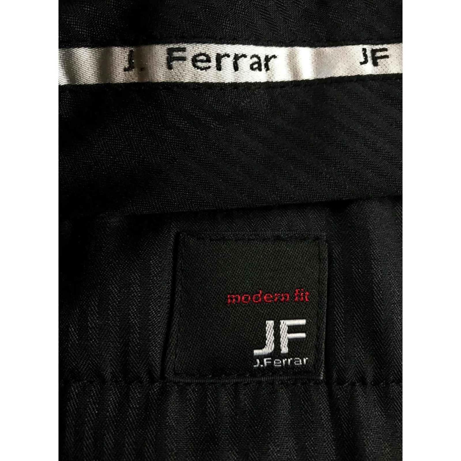 Vintage J. Ferrar Pants, Men's 36x29, Black, Modern Fit, Dress Pants, Regular Size US 36 / EU 52 - 5 Thumbnail