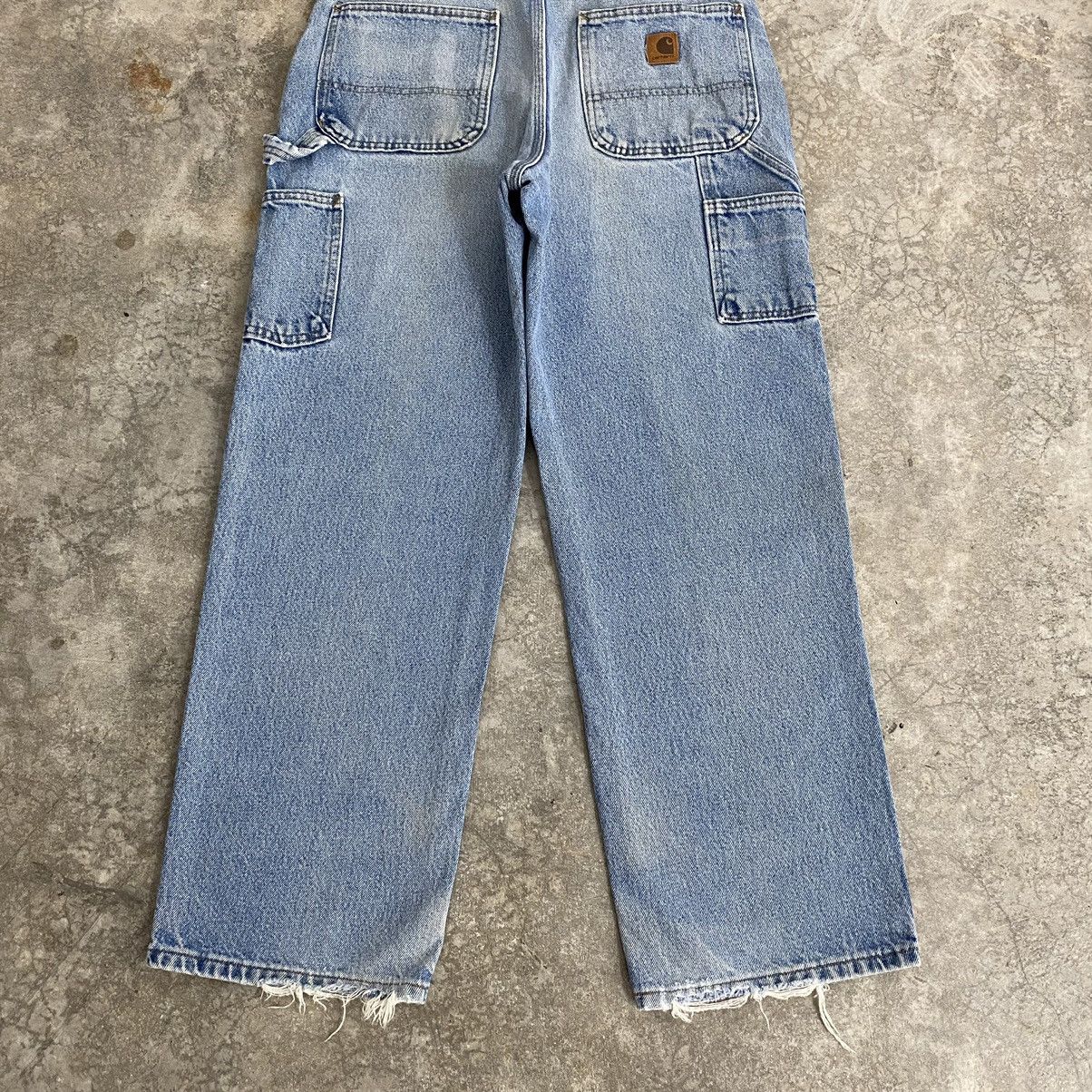 Carhartt Vintage Carhartt Faded Blue Carpenter Work Denim Jeans Size US 32 / EU 48 - 17 Thumbnail