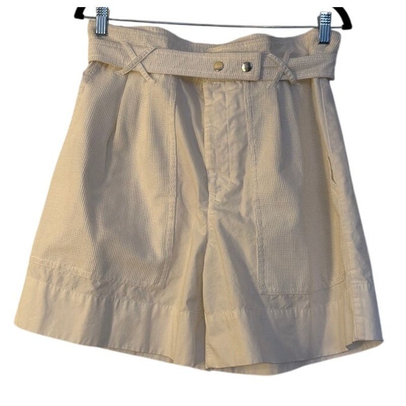 Isabel Marant Isabel Marant Cotton Etoile Rike Belted White Shorts Size 32" / US 10 / IT 46 - 1 Thumbnail