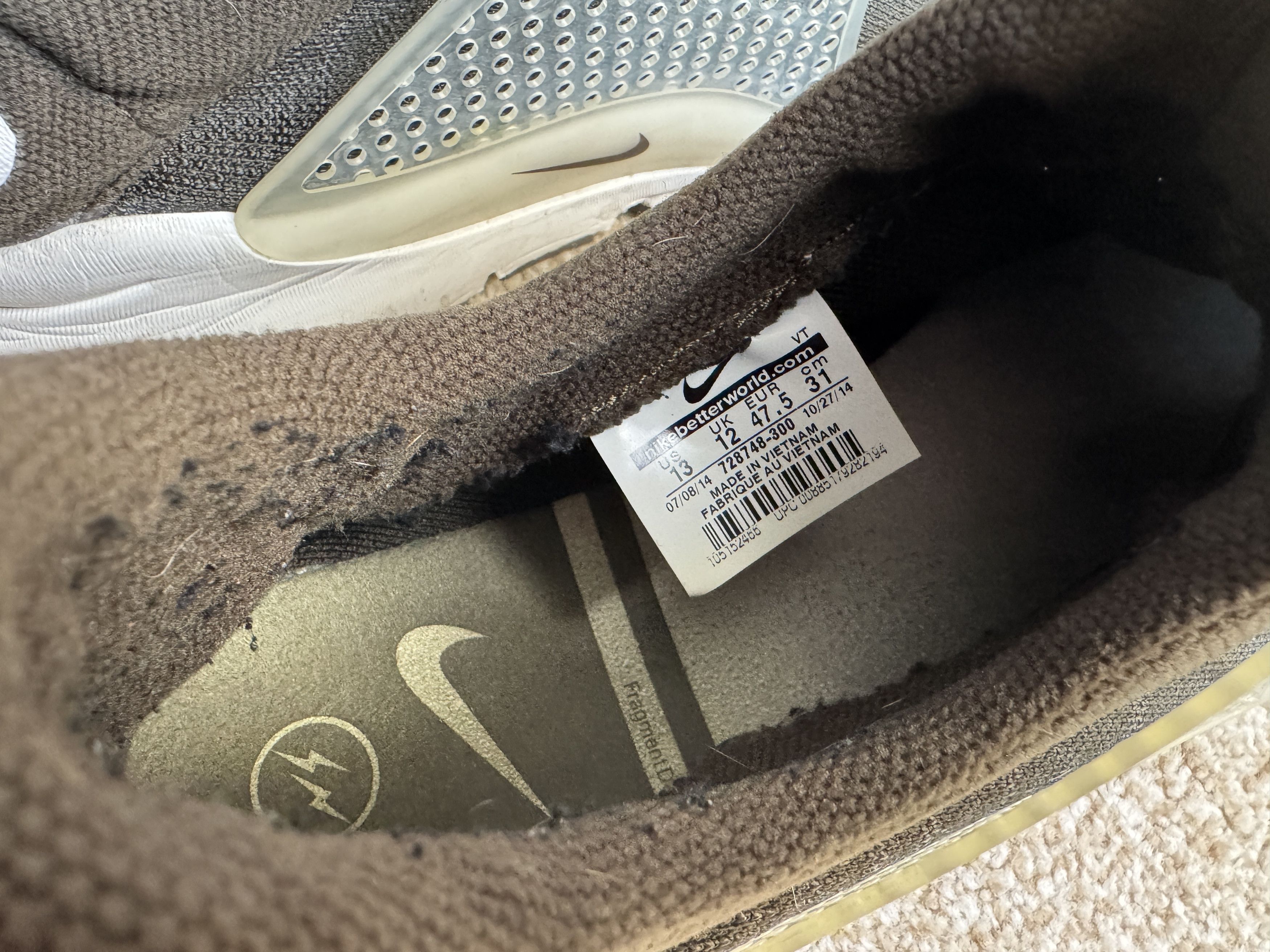 Nike Nike Fragment Sock Dart Special in Olive Green Size 13 Size US 13 / EU 46 - 4 Thumbnail