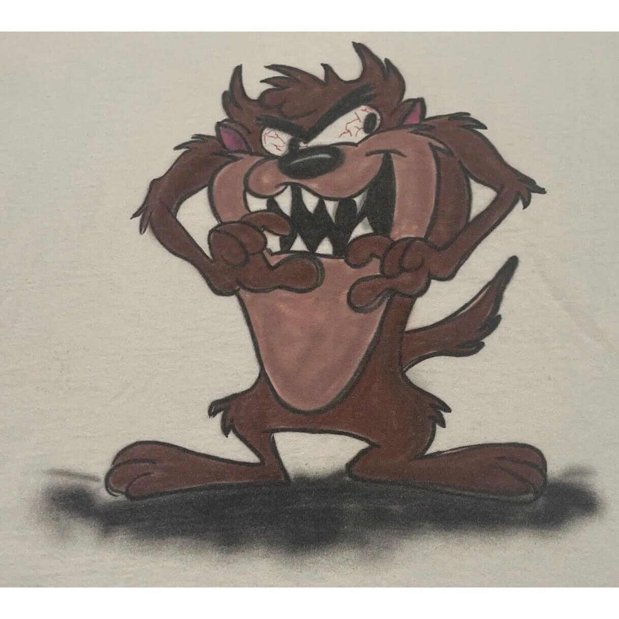 Vintage Vintage 90s XXL Taz Looney Tunes Airbrush Graffiti FOTL Sing Size US XXL / EU 58 / 5 - 4 Thumbnail