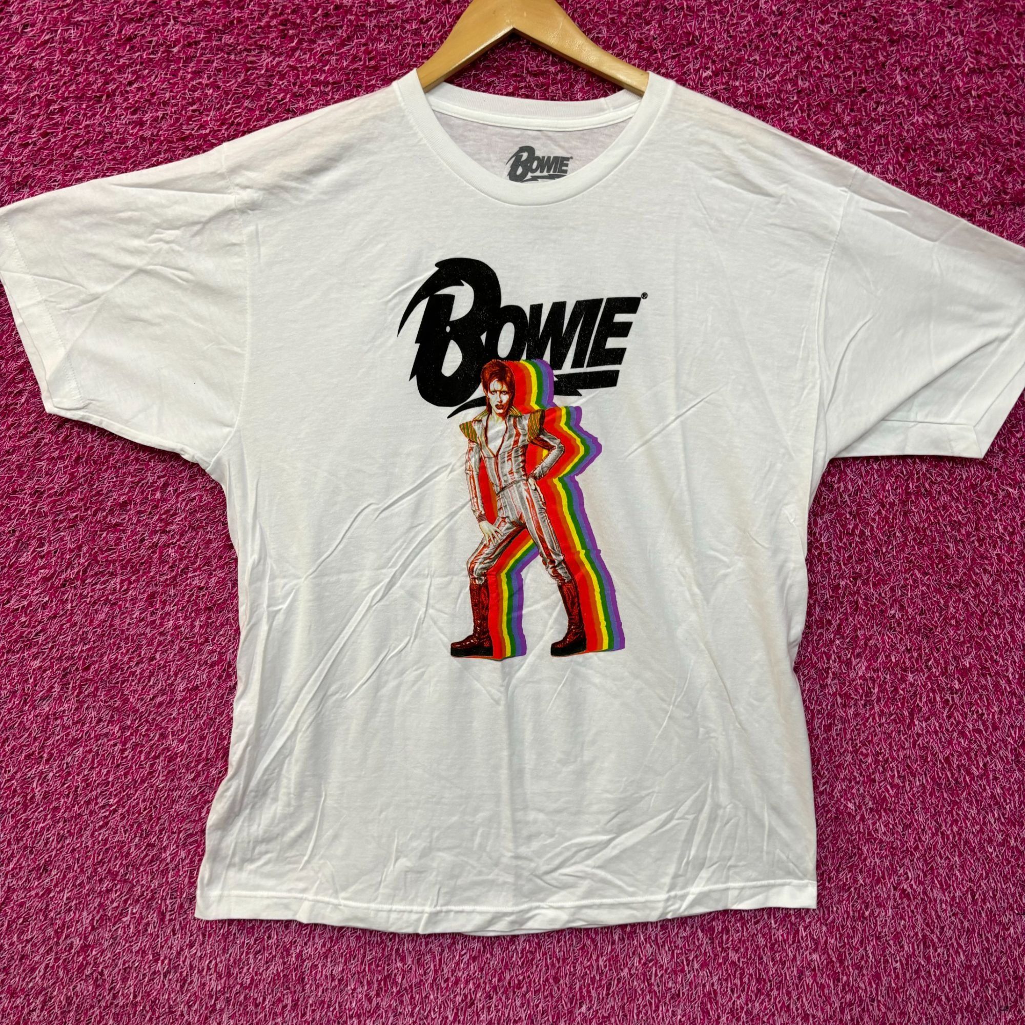 Band Tees David Bowie Ziggy Stardust Rainbow Starman Rock Tee XL Size US XL / EU 56 / 4 - 1 Thumbnail