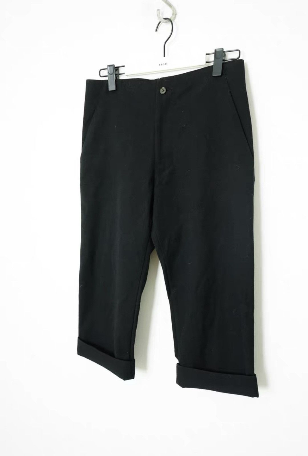 Yohji Yamamoto Yohji Yamamoto Wool Cropped Pants Size US 32 / EU 48 - 2 Thumbnail