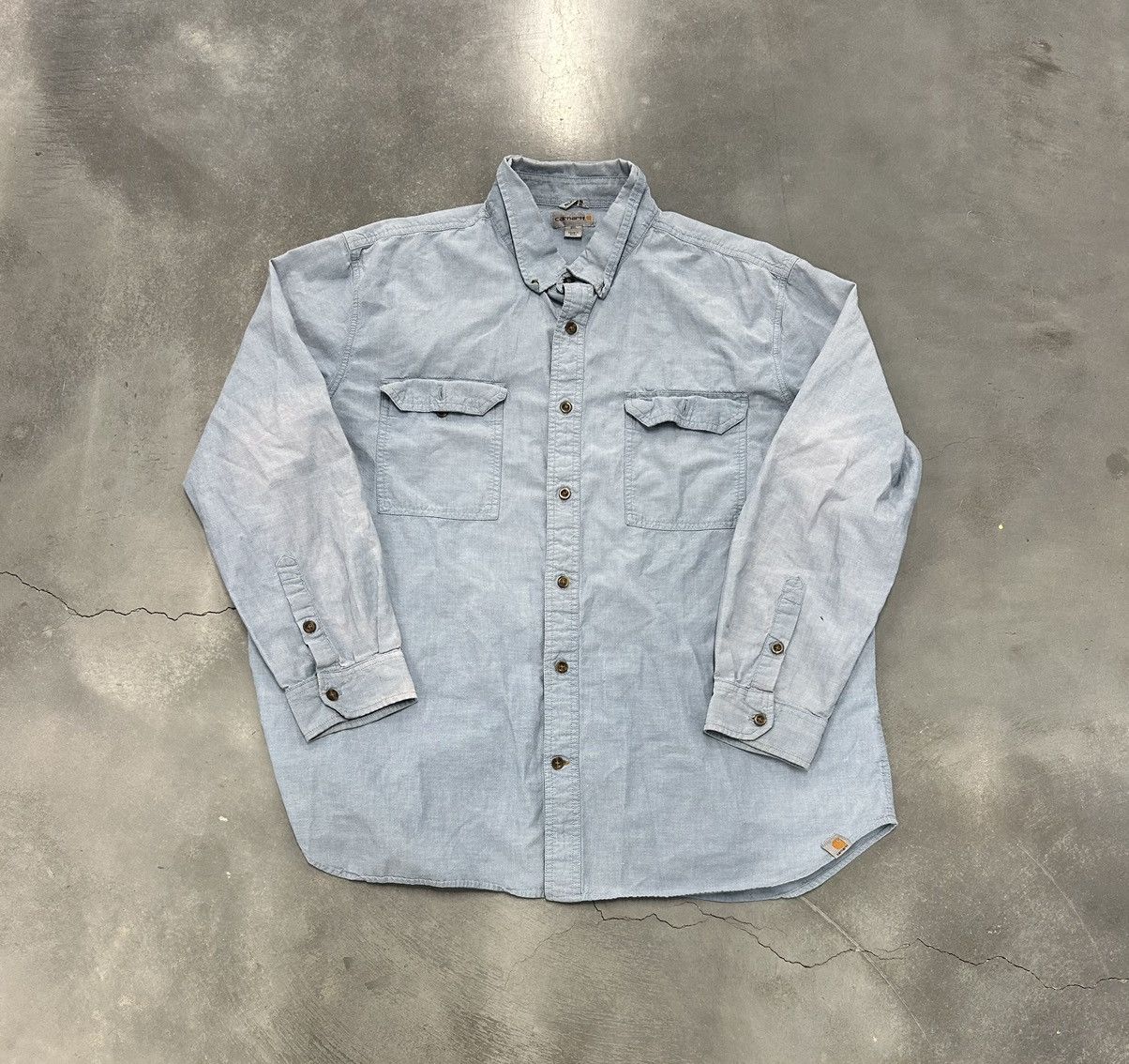 Carhartt Faded Carhartt denim button up Size US XXL / EU 58 / 5 - 1 Thumbnail
