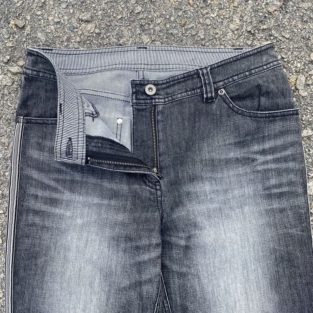 Japanese Brand Vintage Les Habit Distressed Faded Flare Jeans Size 29" - 7 Thumbnail