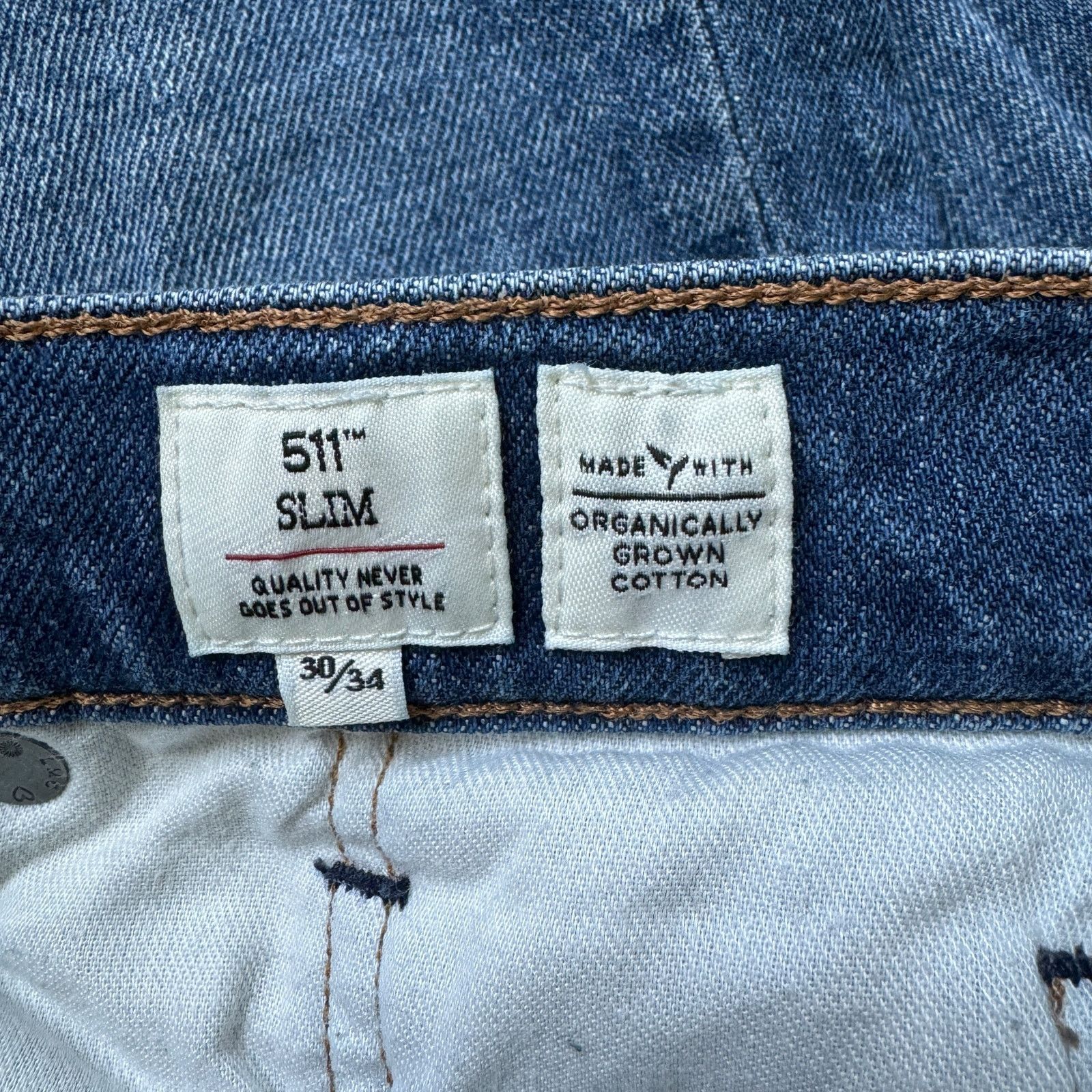 Levi's Made & Crafted Levi's Made & Crafted 511 Slim Jeans Classic Blue Wash Size US 30 / EU 46 - 7 Thumbnail