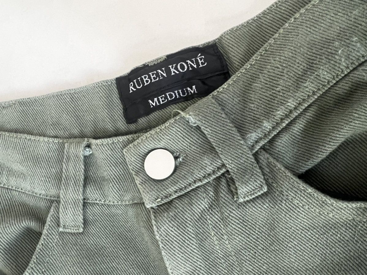 Lac Demure Ruben Kone Flared Cargo Pants Olive Medium Lac Demure Size US 29 - 4 Thumbnail