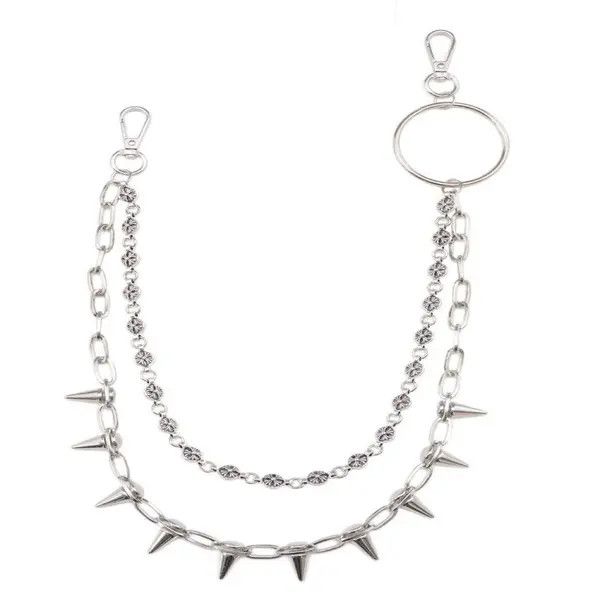 Other Double Layered Silver Wallet Chain Belt Size ONE SIZE - 6 Thumbnail