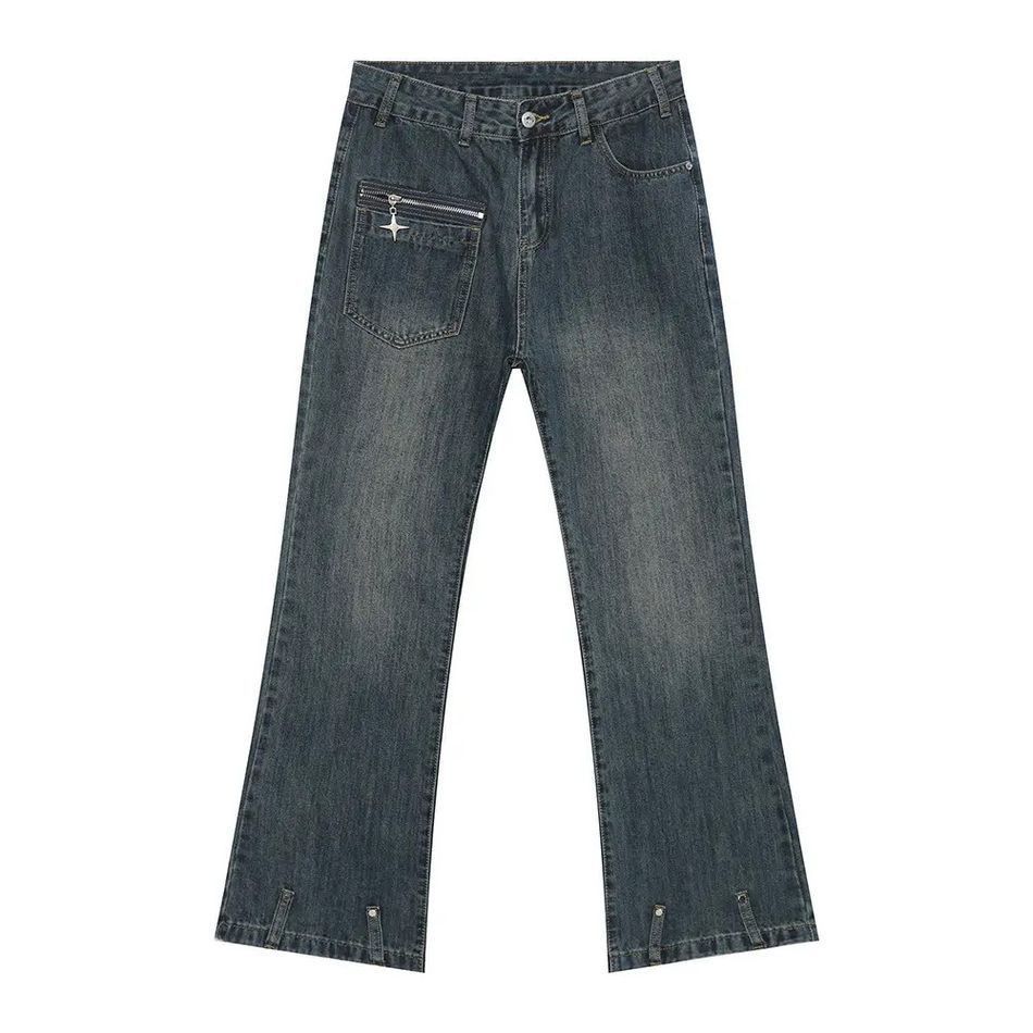 Japanese Brand Retro pocket patchwork micro flared jeans Size US 32 / EU 48 - 5 Thumbnail