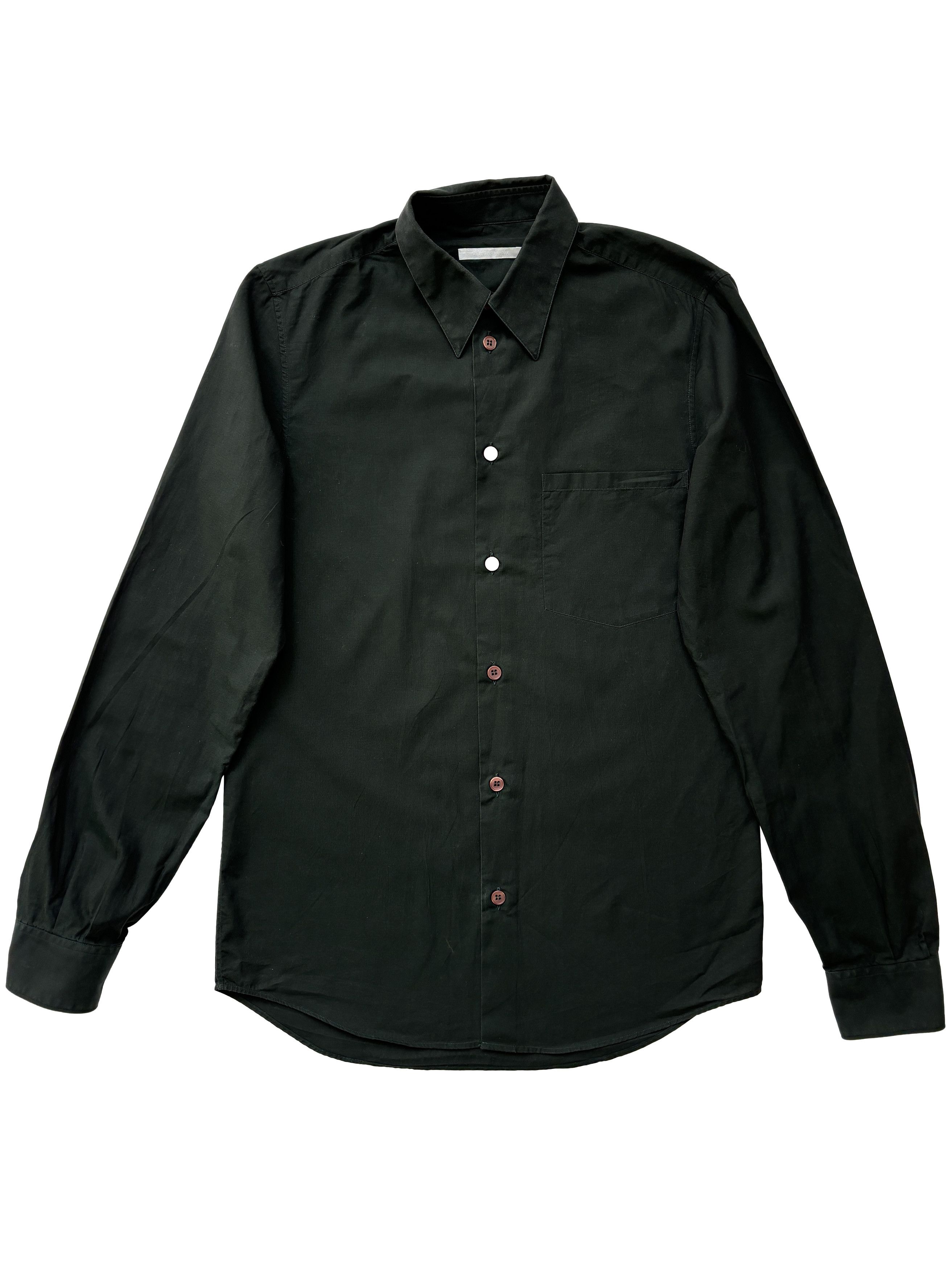 Helmut Lang ⚡️QUICK SALE⚡️Helmut Lang Dark Green Button Up Shirt Size US S / EU 44-46 / 1 - 1 Thumbnail