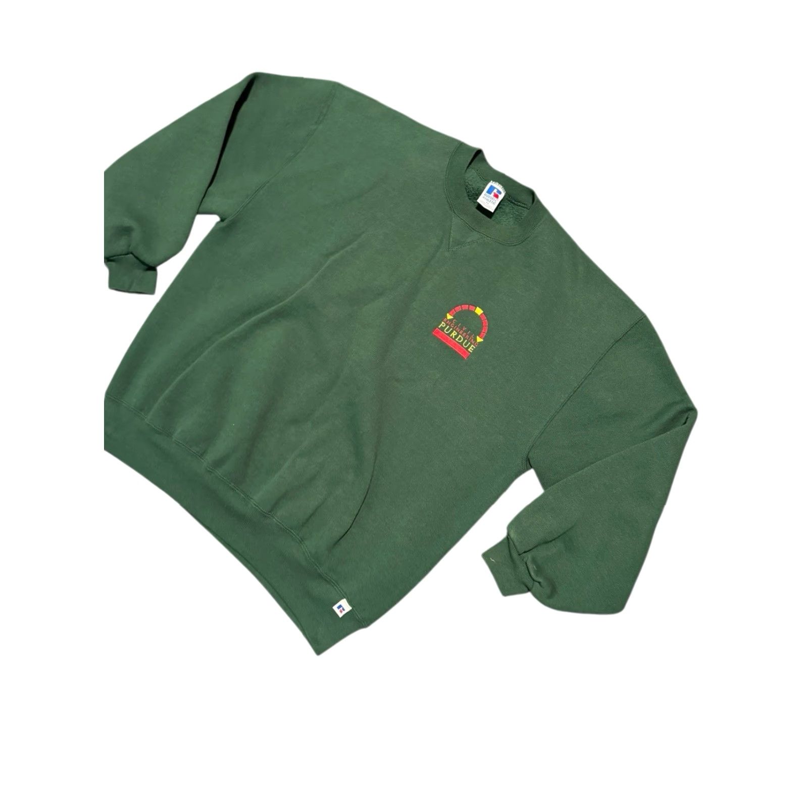 Russell Athletic VINTAGE Russell Purdue University Civil Engineering Green Sweatshirt XL USA Size US M / EU 48-50 / 2 - 4 Thumbnail