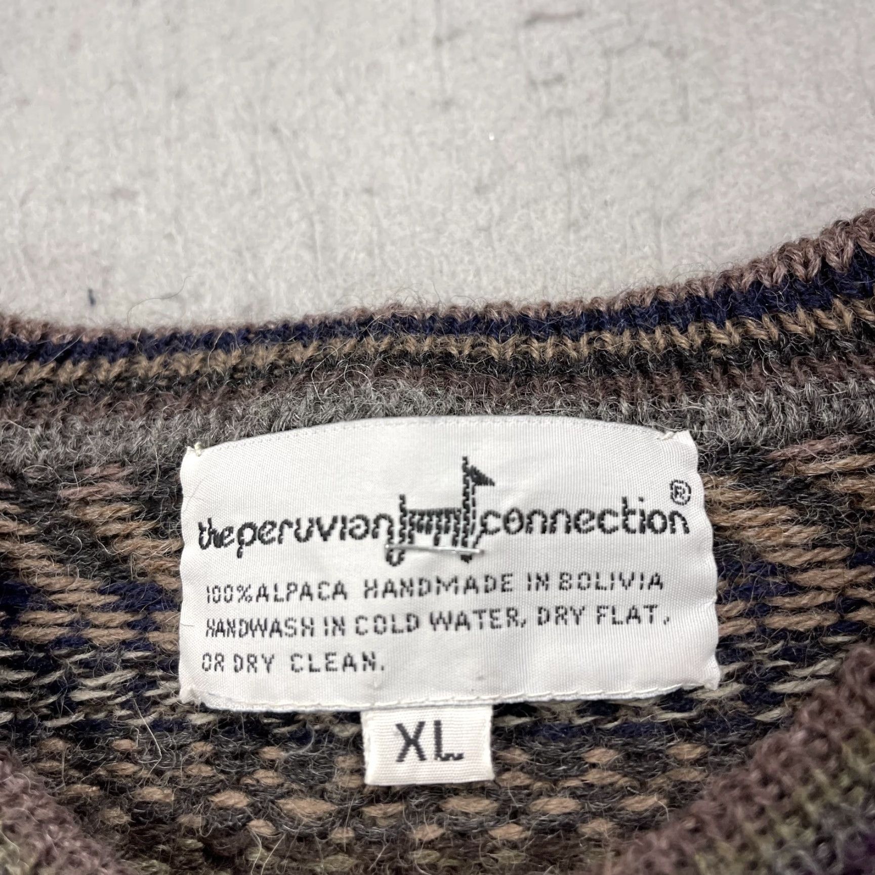 Vintage VINTAGE Peruvian Connection Sweater Mens XL 100% Alpaca Knit Aztec Grandpa Size US XL / EU 56 / 4 - 3 Thumbnail