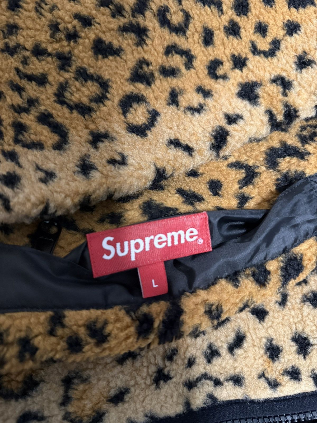 Supreme Supreme reversible yellow leopard fleece reversible Jacket Size US L / EU 52-54 / 3 - 5 Thumbnail