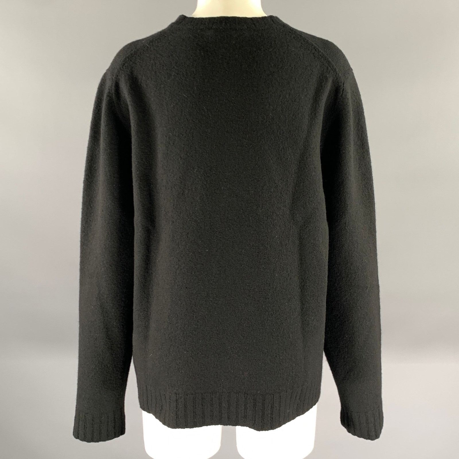Jil Sander JIL SANDER Size M Black Wool Pull On Sweater Size M / US 6-8 / IT 42-44 - 4 Thumbnail