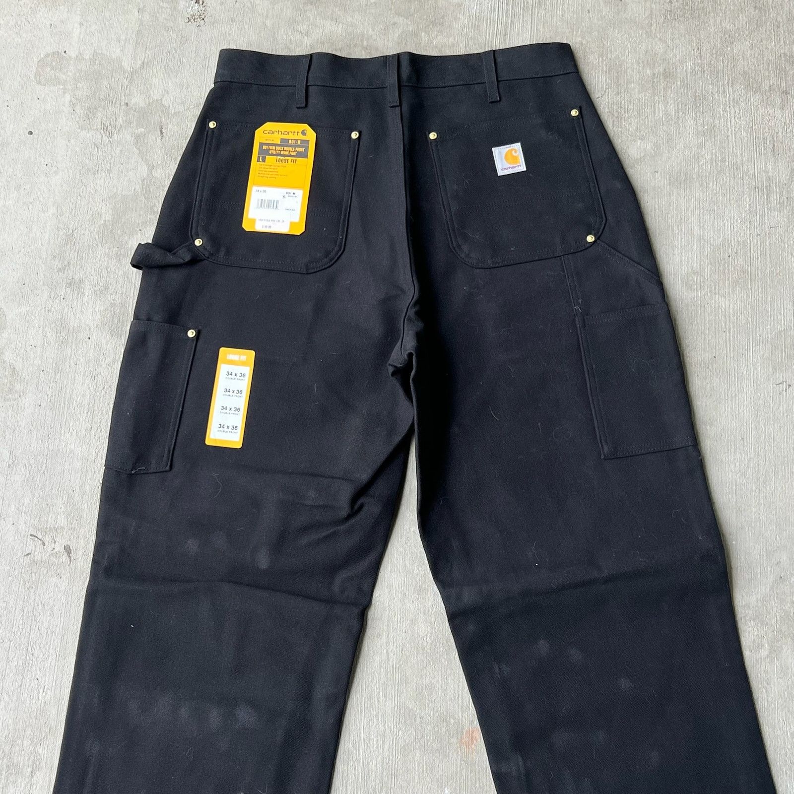 Carhartt × Vintage Carhartt black double knee work wear carpenter pants Size US 34 / EU 50 - 5 Thumbnail