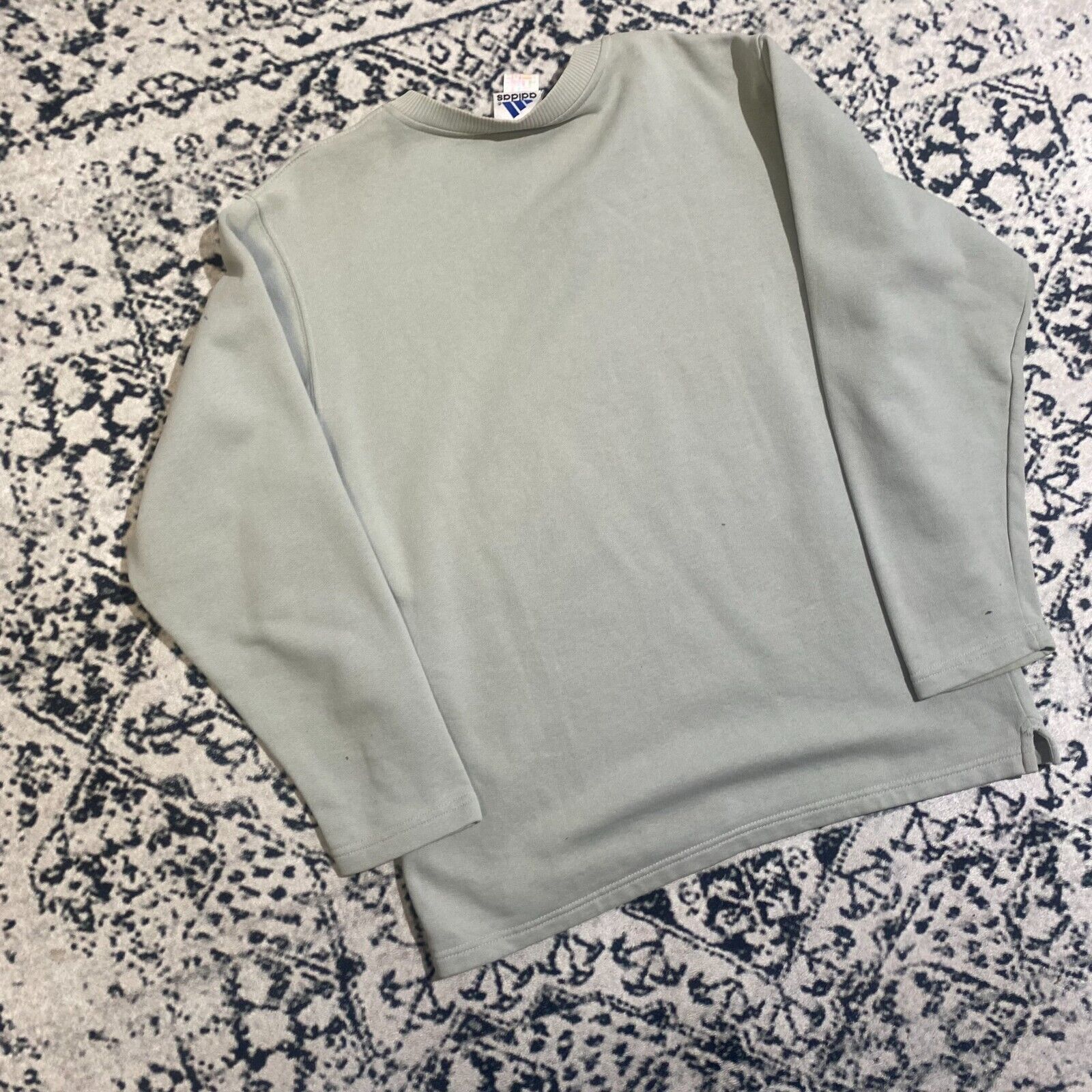 Adidas × Vintage Vintage Adidas Unisex Mint Green Cotton Crewneck Size L Size US L / EU 52-54 / 3 - 12 Thumbnail
