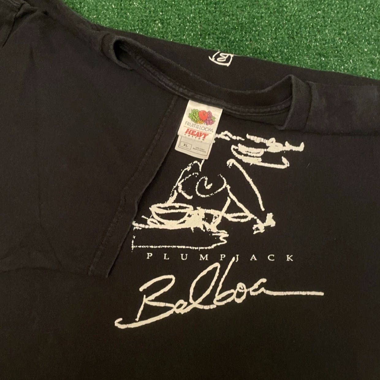 Vintage VINTAGE 90s Art Tee Plump Jack Balboa Cafe San Francisco VTG Shirt Mens XL Black Size US XL / EU 56 / 4 - 2 Thumbnail