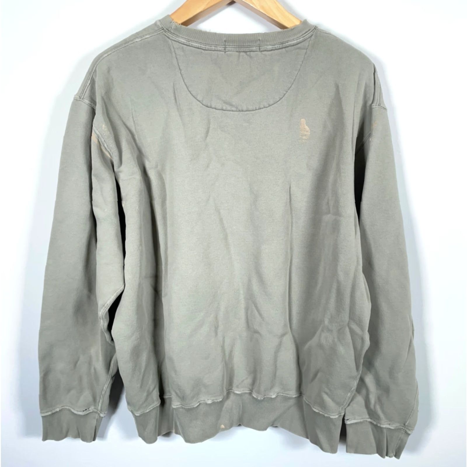Polo Ralph Lauren VINTAGE Polo Ralph Lauren Sweatshirt Mens XL Green Relaxed Crewneck 90s Retro Embroidered Pony Logo Distressed Cotton Blend Pullover Shirt Size US XL / EU 56 / 4 - 2 Thumbnail