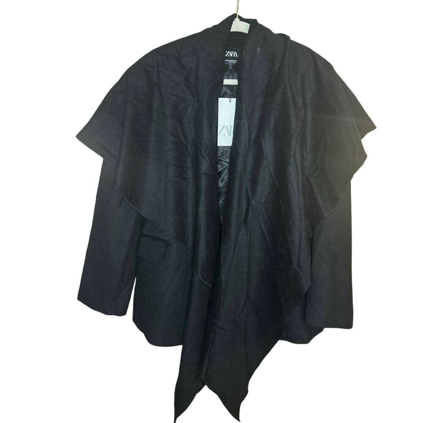 Zara Nwt-Zara- OVERSIZE BLAZER WITH WOOL SCARF-XS/S Size S / US 4 / IT 40 - 5 Thumbnail