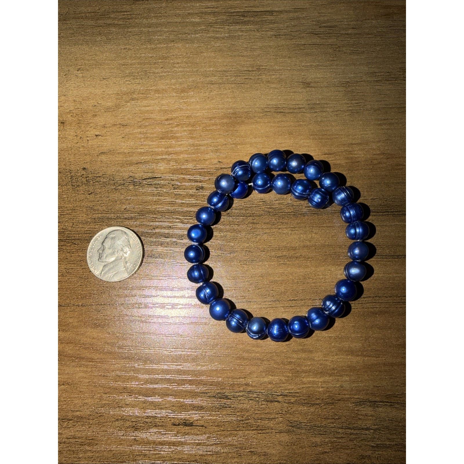 Other Blue Tiger's Eye Bracelet Women Natural Stone Beaded Size ONE SIZE - 2 Thumbnail