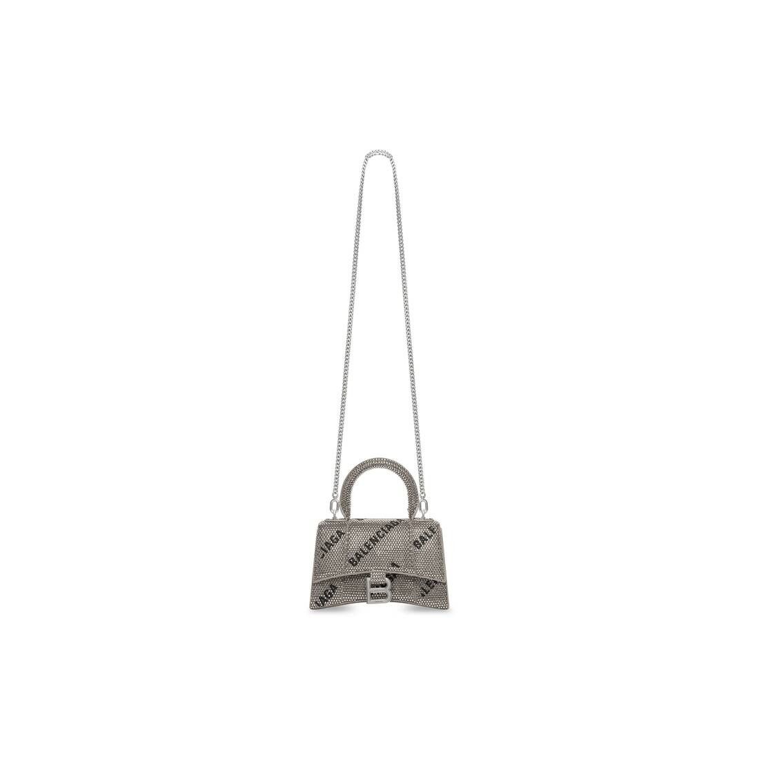 Balenciaga o1tr1nto0725 Size: OS / Hourglass XS Handbag With Chain Size ONE SIZE - 5 Thumbnail