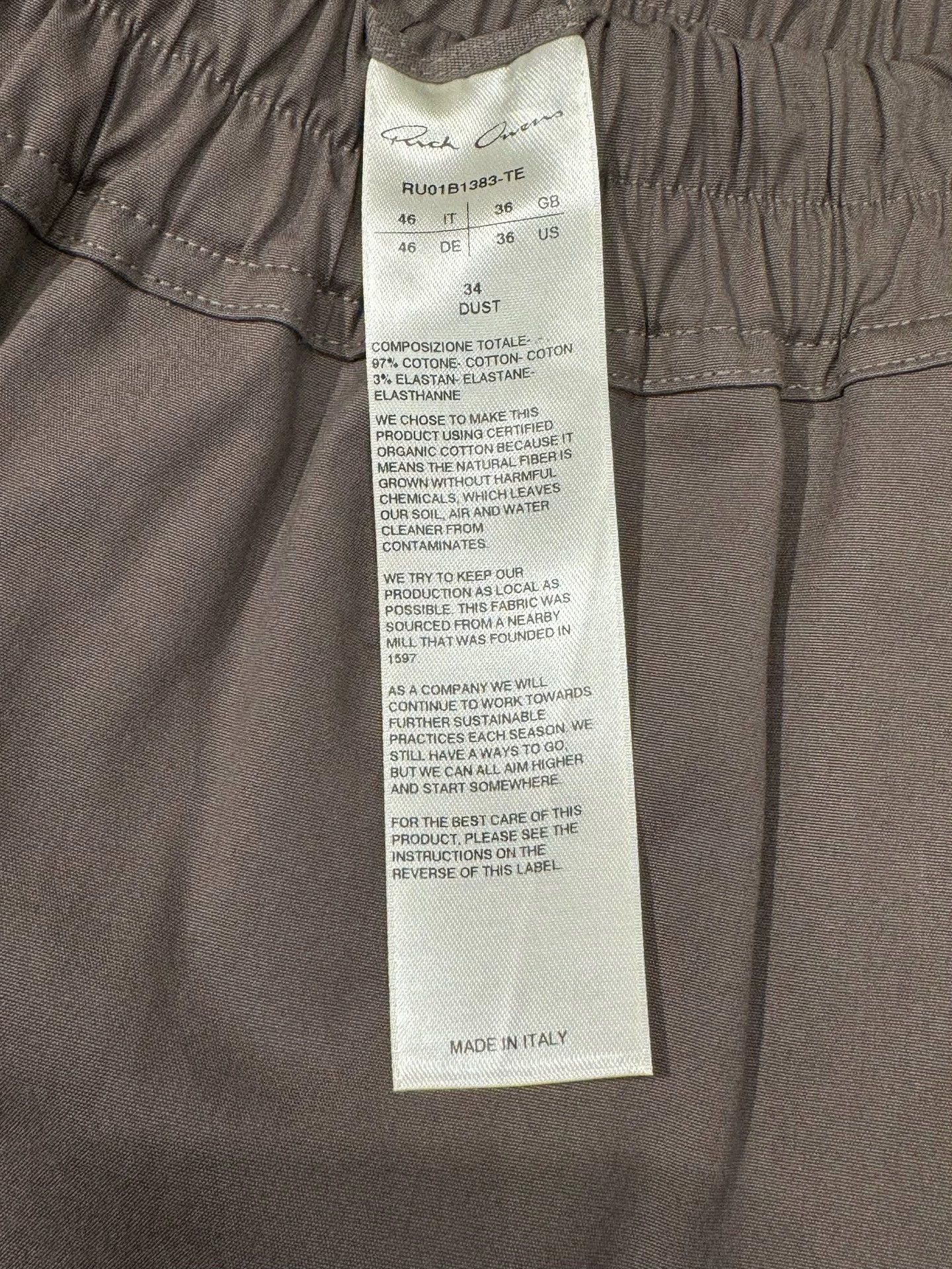 Rick Owens Rick Owens RO Cutout Tech Hard Cotton Short 46-50 Mainline Size US 39 - 3 Thumbnail