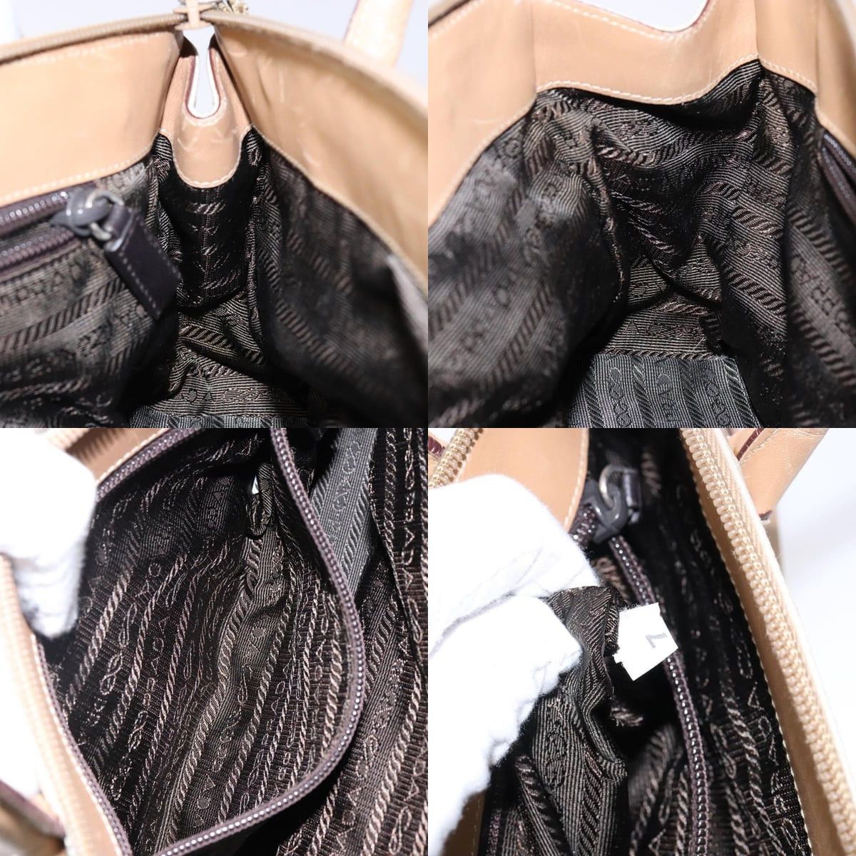 Prada PRADA Shoulder Bag Nylon Leather Beige Size ONE SIZE - 12 Thumbnail